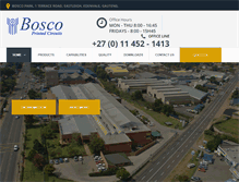 Tablet Screenshot of bosco.co.za
